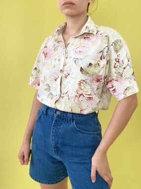 Vintage Hawaiian Floral Shirt